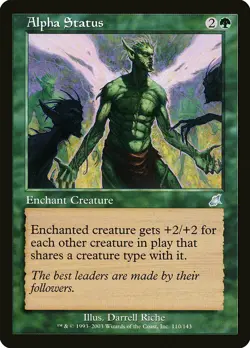 Alpha Status Scourge NM Green Uncommon MAGIC THE GATHERING MTG CARD ABUGames - Image 1