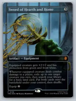MTG TMNT Teenage Mutant Ninja Turtles Sword of Hearth and Home Borderless FOIL - Image 1