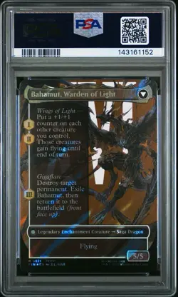 PSA 8 MTG Final Fantasy DION, BAHAMUT’S DOMINANT * Character Surge Foil * 0521 - Image 3