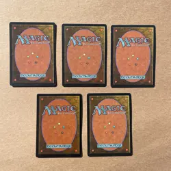 MTG Lotus Petal 5 Lightly Played Tempest 1997 Magic The Gathering - Image 2