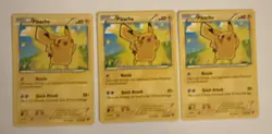 14X Pokemon Lot TCG Pikachu 3 Holo’s - Image 2