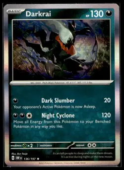 Darkrai SV03: Obsidian Flames 136/197 LP Pokemon TCG | Buy 1 Get 2 Free - Image 1