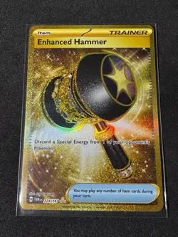 Pokemon S&V Twilight Masquerade Enhanced Hammer 224/167 Gold Secret - NM - Image 1