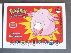 CHANSEY - WHOS THAT POKEMON VINTAGE 1997 CCG - Image 1