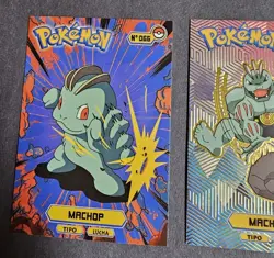 MACHOP X MACHOKE X MACHAMP - POKEMON KANTO CARDS TOP POKEDEX CCG FOIL - Image 2
