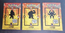 MACHOP X MACHOKE X MACHAMP - POKEMON KANTO CARDS TOP POKEDEX CCG FOIL - Image 4