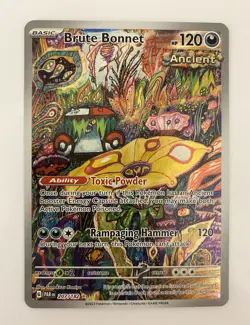 Pokemon Brute Bonnet 207/182 SV04 Paradox Rift Illustration Rare Holo 120 HP - Image 1