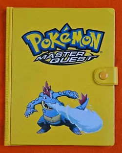 Vintage Pokemon 2002 Rare Feraligatr Master Quest Yellow Binder GREAT CONDITION - Image 1