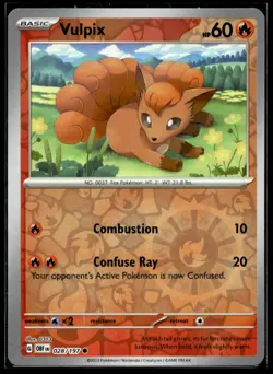 Vulpix SV03: Obsidian Flames 028/197 LP Pokemon TCG | Buy 1 Get 2 Free - Image 1