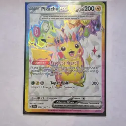 Pokemon TCG Pikachu ex 219/191 SV08 Surging Sparks Ultra Rare Holo English - Image 1