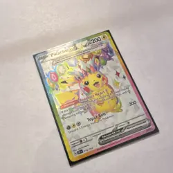 Pokemon TCG Pikachu ex 219/191 SV08 Surging Sparks Ultra Rare Holo English - Image 3