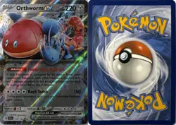 Orthworm ex 142 HOLO Double Rare Stellar Crown Pokemon Near Mint - Image 1