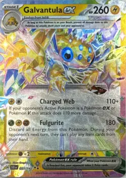 Galvantula ex 142 HOLO Double Rare Stellar Crown Pokemon Near Mint - Image 1
