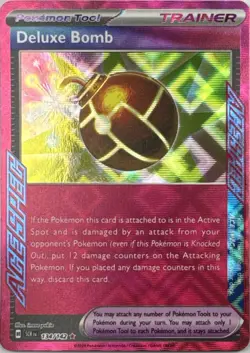 Deluxe Bomb 142 HOLO ACE SPEC Rare Stellar Crown Pokemon Near Mint - Image 1