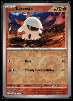 Larvesta - SV08: Surging Sparks 024/191 LP Pokemon TCG | Buy 1 Get 2 Free - Image 1