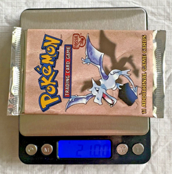 (HEAVY) Pokemon Fossil Booster Pack Unlimited –Aerodactyl- 1999 Sealed– 21.00 g - Image 2