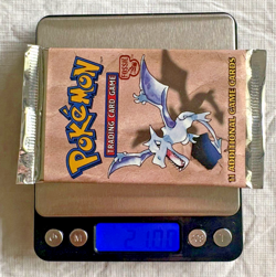 (HEAVY) Pokemon Fossil Booster Pack Unlimited –Aerodactyl- 1999 Sealed– 21.00 g - Image 3