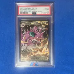 Team Rocket's Nidoking ex 233/182 Full Art Illustration Rare Pokemon PSA 10 - Image 1