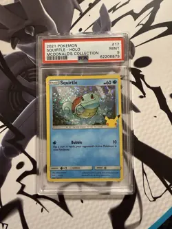 Pokemon TCG Squirtle 017/025 McDonald's 25th Anniversary Promo Holo PSA 9 - Image 1