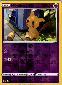 Mimikyu 080/196 Rare Lost Origin Pokemon Reverse Holo NM - Image 1