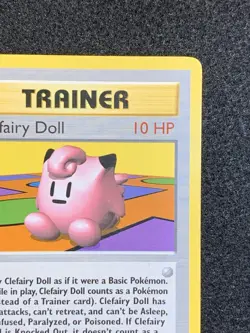 Pokemon Base Set 1st Edition Shadowless Rare Clefairy Doll Trainer 70/102 - Image 3