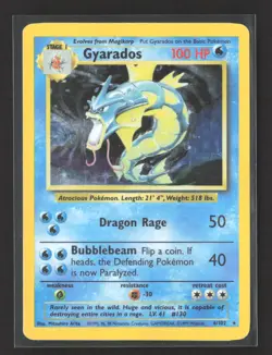 Pokemon 1999 Base Set Gyarados #6/102 - Image 1