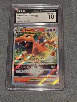 Pokemon Charizard VSTAR 014/172 Vstar Universe Holo CGC 10 Japanese 2022 - Image 1