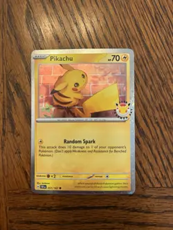Pokemon TCG Pikachu 2026 Pokemon Day 051/162 Cosmos Holo Promo - Image 1
