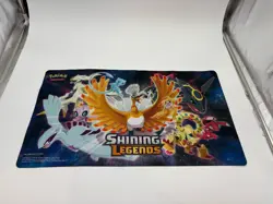 Pokemon 2017 Shining Legends Playmat Rare Collectible Ho Oh Lugia Celebi Mew! - Image 1
