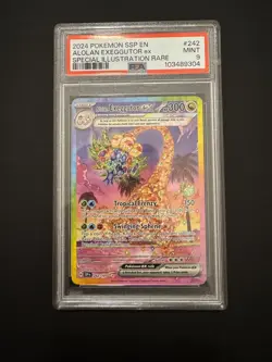 2024 POKEMON SSP EN SURGING SPARKS #242 ALOLAN EXEGGUTOR EX ILLUSTRATION PSA 9 - Image 1