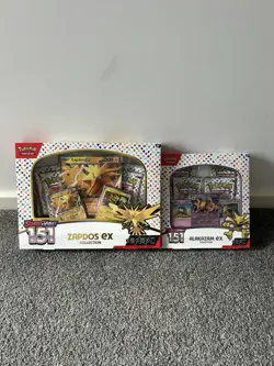 Pokemon TCG Scarlet & Violet 151 - Zapdos ex & Alakazam ex Collection - 2 Boxes - Image 1