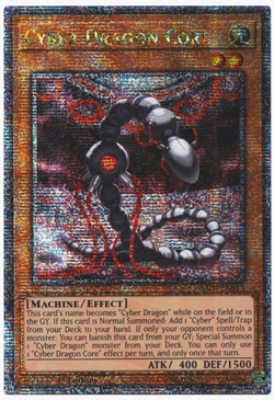 Yugioh! TCG - Cyber Dragon Core - Quarter Century Secret Rare - RA04-EN013 - Image 1