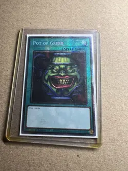 Yugioh! Pot Of Greed Starlight Rare Near Mint 1st Edition MP25-EN050 - Image 1
