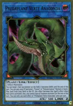 Predaplant Verte Anaconda Gold Rare MGED-EN036 Mint/NM Yugioh - Image 1