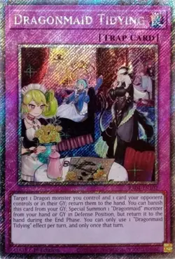 1x Dragonmaid Tidying (Platinum Secret NM Eng YuGiOh - Quarter Century Stampede - Image 1