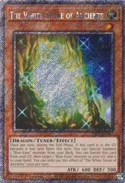 1x The White Stone of Ancients (Platinu NM Eng YuGiOh - Quarter Century Stampede - Image 1
