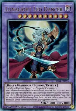 1x Lunalight Leo Dancer (PUR) - 1st Edi NM Eng YuGiOh - Quarter Century Stampede - Image 1