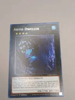 Yugioh Abyss Dweller CRBR-EN012 Rare 1st Edition Card NM - Image 2
