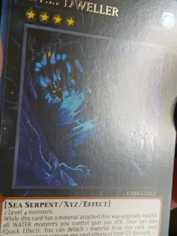 Yugioh Abyss Dweller CRBR-EN012 Rare 1st Edition Card NM - Image 3