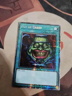Yugioh! Pot Of Greed MP25-EN050 STARLIGHT Rare - Image 1