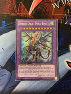Yugioh Dragon Knight Draco-Equiste CT07-EN003 Secret Rare Limited Edition NM - Image 2