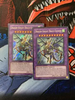 Yugioh Dragon Knight Draco-Equiste CT07-EN003 Secret Rare Limited Edition NM - Image 5