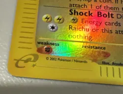 Raichu Expedition Base Set 25/165 Reverse Holo Rare Pokemon Card WOTC - Image 4