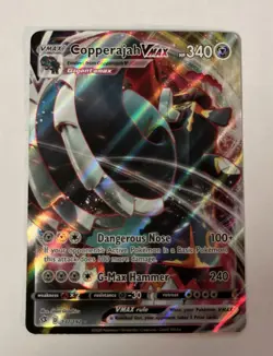 Copperajah Vmax 137/192 Rebel Clash NM Full Art Ultra Rare Pokemon Card F/S - Image 1