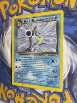 Dark Blastoise 4/110 Non-Holo Rare Legendary Collection Pokemon Card - Image 3