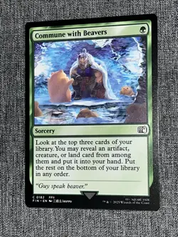 0182 Commune with Beavers FFII FIN Final Fantasy MTG Card C Regular - Image 1