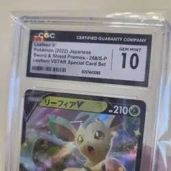 Pokemon CGC 10 Japanese Leafeon V 268/S-P VSTAR Special Card Set Promo - Image 3
