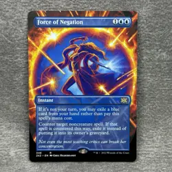 MTG Force of Negation Borderless Double Masters 2022 2X2 #346 Non-Foil NM - Image 1