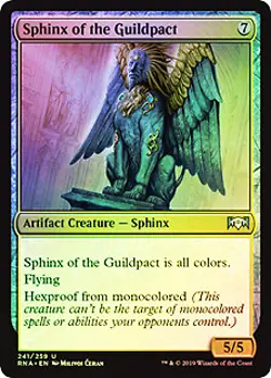 Sphinx of the Guildpact FOIL Ravnica Allegiance NM Uncommon CARD ABUGames - Image 1
