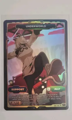 Vcard Awakened Worlds 1st Edition Underworld Support Card Secret Rare 260/250 - Image 1